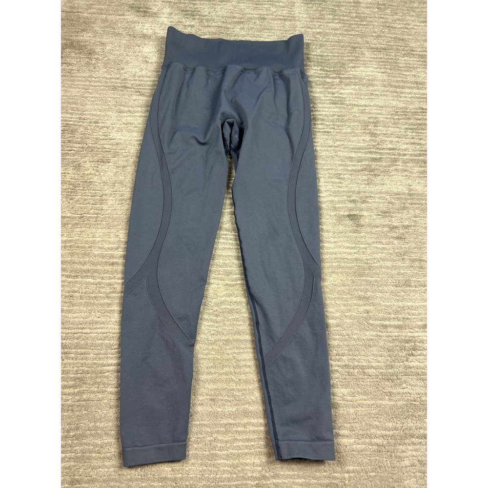 Unbranded Leggings Womens S Slate Blue Scrunch Butt Seamless High Rise Athletic